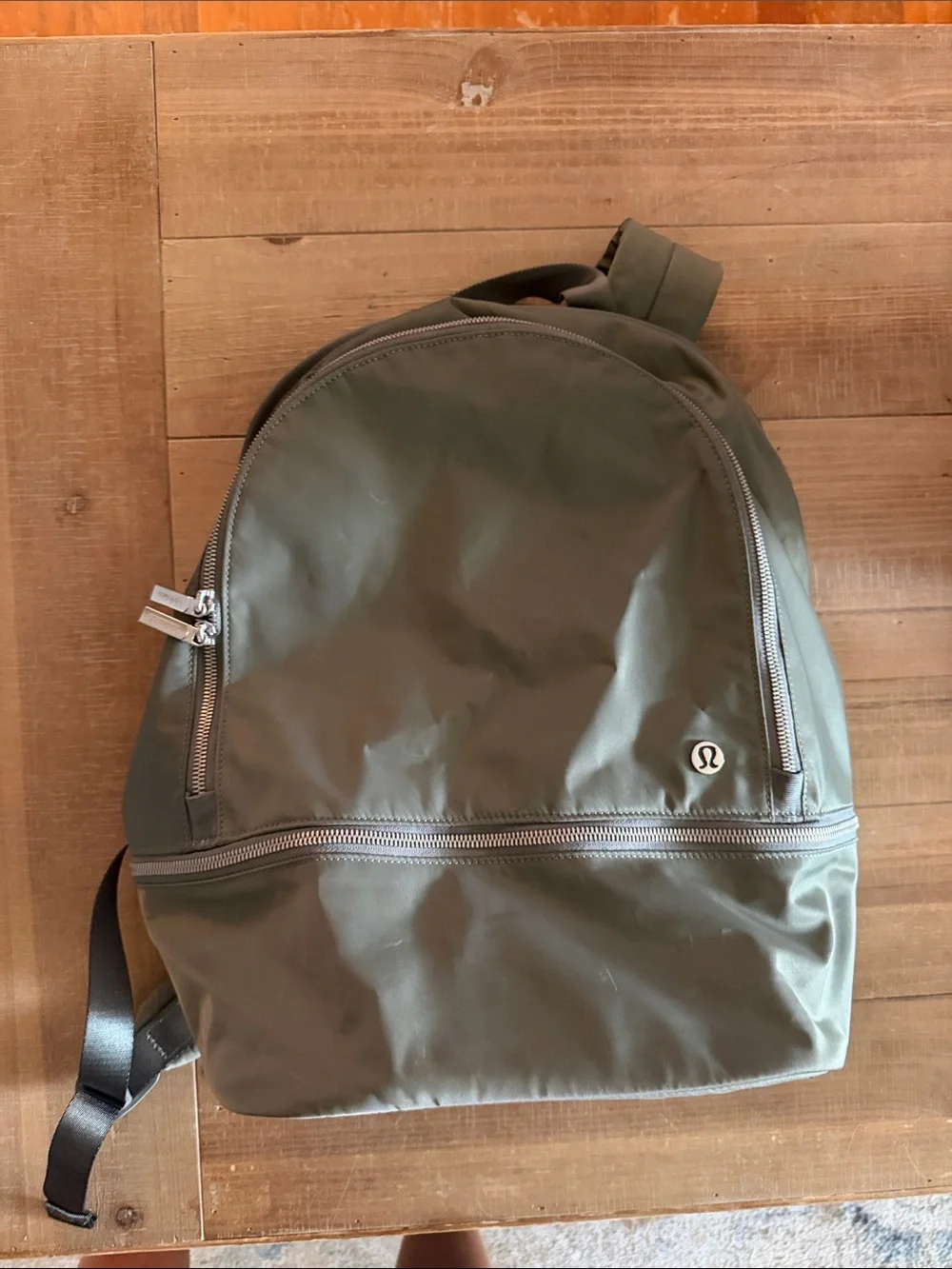 lululemon athletica Olive Green laptop backpack